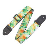 Levy's MP2FS-006 Polyester Guitar Strap - Fruit Salad Series Lemon/Lime/Orange (Citrus)