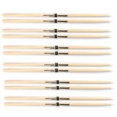 ProMark TX747N (6 pairs) HICKORY NYLON TIP Drum Sticks - "ROCK" UPC 616022105489