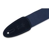 Levy&#039;s Guitar Straps MC8-NAV Cotton Guitar Strap With Suede Ends Color Navy Blue