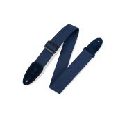 Levy's Guitar Straps MC8-NAV Cotton Guitar Strap With Suede Ends Color Navy Blue