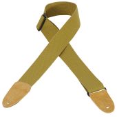 Levy's MC8-TAN 2" Cotton Guitar Strap With Suede Ends TAN