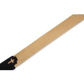 Levy&#039;s Leather Tan Cross Cotton Guitar Straps - MC8C-TAN