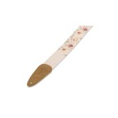 Levy&#039;s MC8U-005 Cotton Guitar Strap With Flowers Design &amp; Suede Ends