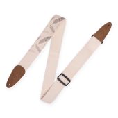 Levy's MC8U-007 Cotton Guitar Strap With Decorative Print & Suede Ends
