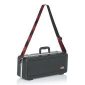 Levy&#039;s Case Straps MCP-002 Case Strap With Printed Black and Red Plaid Pattern