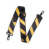 Levy's Case Straps MCS-003 Case Strap With Printed Black and Yellow Stripe Pattern