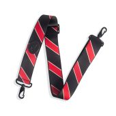 Levy's Case Straps MCS-004 Case Strap With Printed Black and Red Stripe Pattern