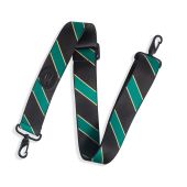 Levy's Case Straps MCS-005 Case Strap With Printed Black and Green Stripe Pattern
