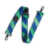 Levy's Case Straps MCS-006Case Strap With Printed Navy and Green Stripe Pattern