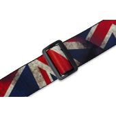 Levy&#039;s Guitar Strap MDP-UK British Distressed Flag Design