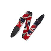 Levy's Guitar Strap MDP-UK British Distressed Flag Design
