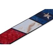 Levy&#039;s MDP-US Polyester Guitar Strap with Sublimation Printed Distressed Flag Design