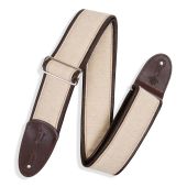 Levy's Guitar Straps MHG7-DBR Supple Padding Wrapped in Garment Leather. Veg-Tan