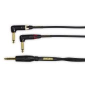 Mogami Stereo Guitar 1/4 TRS to dual R/A TS, 3 foot fan 12 ft (GOLD GTS-12R)