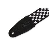 Levy&#039;s Guitar Straps MP-28 Black &amp; White Checker Design
