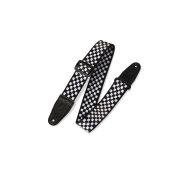 Levy's Guitar Straps MP-28 Black & White Checker Design 