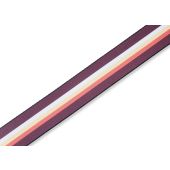 Levy&#039;s Guitar Straps MP2-001 Burgundy, Orange &amp; White Lines