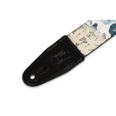 Levy&#039;s Guitar Strap MPD2-016 Ocean Waves &amp; Orange Fish
