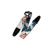 Levy's Guitar Strap MPD2-016 Ocean Waves & Orange Fish
