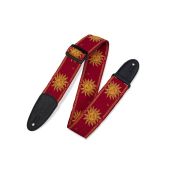 Levy's Guitar Straps MPJG-SUN-RED Jacquard Weave 
