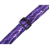 Levy&#039;s MPJR-004 Kids Guitar Strap Thunder Purple
