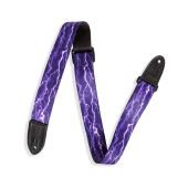 Levy's MPJR-004 Kids Guitar Strap Thunder Purple