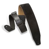 Levy's Guitar Straps MRHSP-BLK Suede RipChord Color Black 