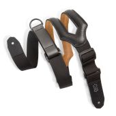 Levy's Guitar Straps MRHSS-BLK Cut-Out Right Height Black 