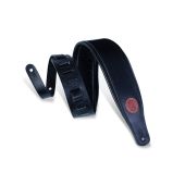 Levy's Guitar Straps MSS1-BLK Signature Series Vegan-Tan Black Strap