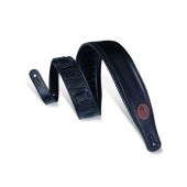 Levy's Guitar Straps MSS2-BLK Black Leather Guitar Strap