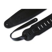Levy&#039;s Bass Guitar Straps MSSB2-4-BLK Black Leather 