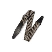 Levy's Guitar Straps MSSC80-BLK/WHT Black & White Design Guitar Strap