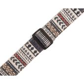 Levy&#039;s Guitar Straps MX8-002 Zanzibar Print on Natural Cotton Webbing 