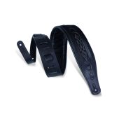 Levy's Guitar Straps PM31-BLK Veg-Tan Leather Guitar Strap BLACK