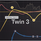 FabFilter Twin 3 Synthesizer Virtual Instrument Plug In Software "Electronic Delivery" 