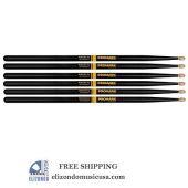 PROMARK 7A Drum Sticks Black Select Balance Rebound Active Grip 3 PAIRs