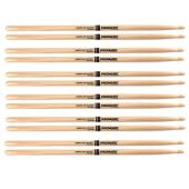 ProMark TX7AW HICKORY WOOD TIP (6 PAIRS) DRUMSTICKS