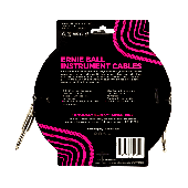 ERNIE BALL BRAIDED INSTRUMENT CABLE STRAIGHT/STRAIGHT 10FT - PURPLE/BLACK P06393