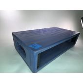 Audio Studio Racks USED 2 Space Wood With Blue/Purple Finish Stain (Luigi)