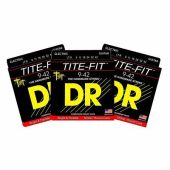 DR Strings LT-9 Tite-Fit Light 9-42 Electric Guitar Strings (3 SETS)
