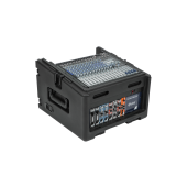 SKB 1SKB-R104W 10 x 4 Compact Rolling Audio Rig and DJ Flight Rack Case - TSA Approved