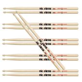 Vic Firth 5B American Classic Drum Sticks 6 Pair Pack UPC 750795000272